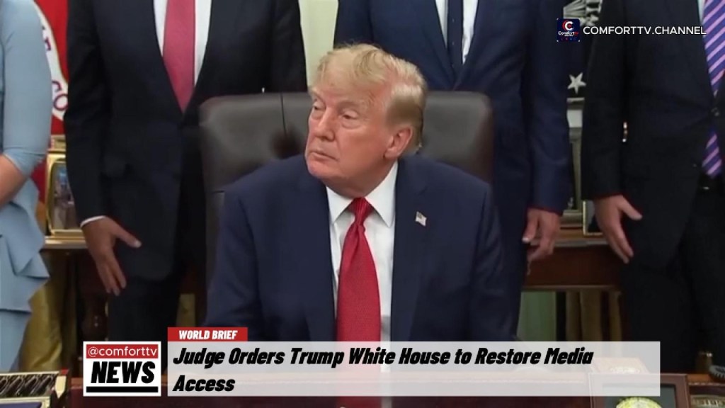 Judge Orders Trump White House to Restore Media Access +&nbsp;MORE