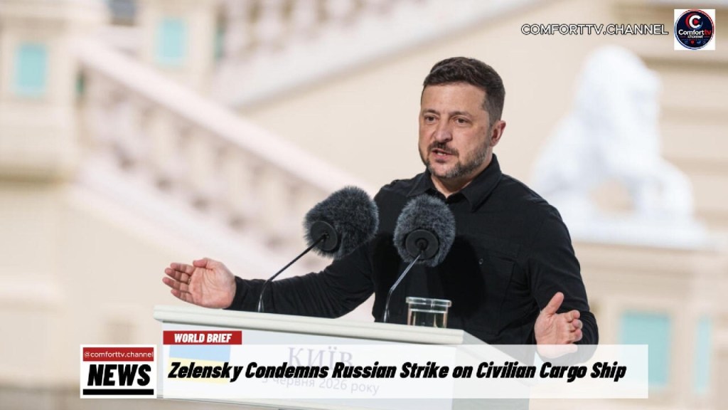 Zelensky Condemns Russian Strike on Civilian Cargo Ship + Spain Calls Early Election + MORE